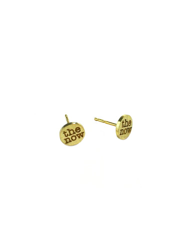 thumbtack logo stud earrings