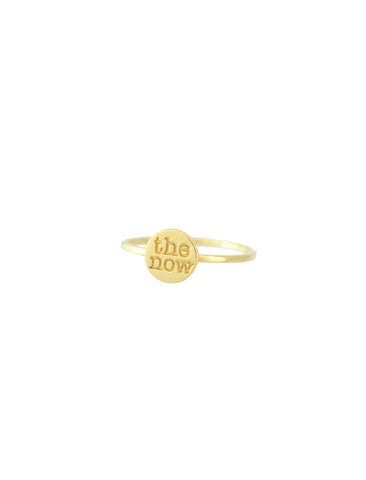 jewelry for this moment. the now.  14 karat gold thumbtack logo ring helps you to demonstrate your awareness and to send a message to the world: Live in this moment - the now.