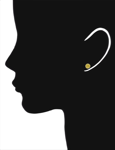 thumbtack logo stud earrings