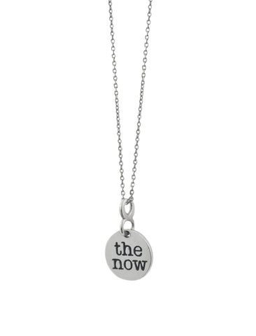 the now full circle necklace - full circle necklace - the classic. sterling silver the now circle pendant, hand-dipped in 18 karat gold. suspended by the infinite, connected to you.