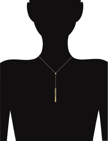 raise the bar diamond lariat necklace