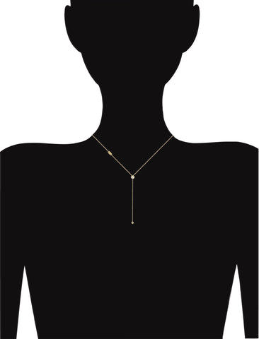 shine on diamond lariat necklace
