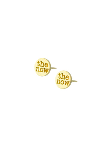 thumbtack logo stud earrings
